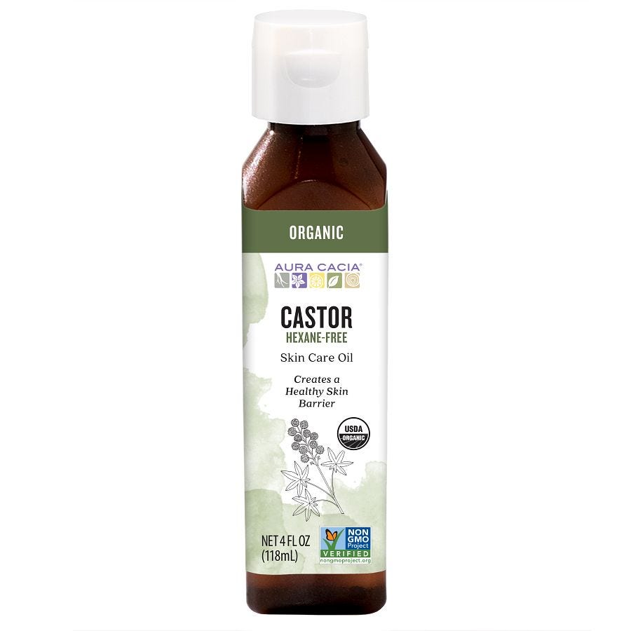 Aura Cacia Organic Castor Oil 4 fl oz