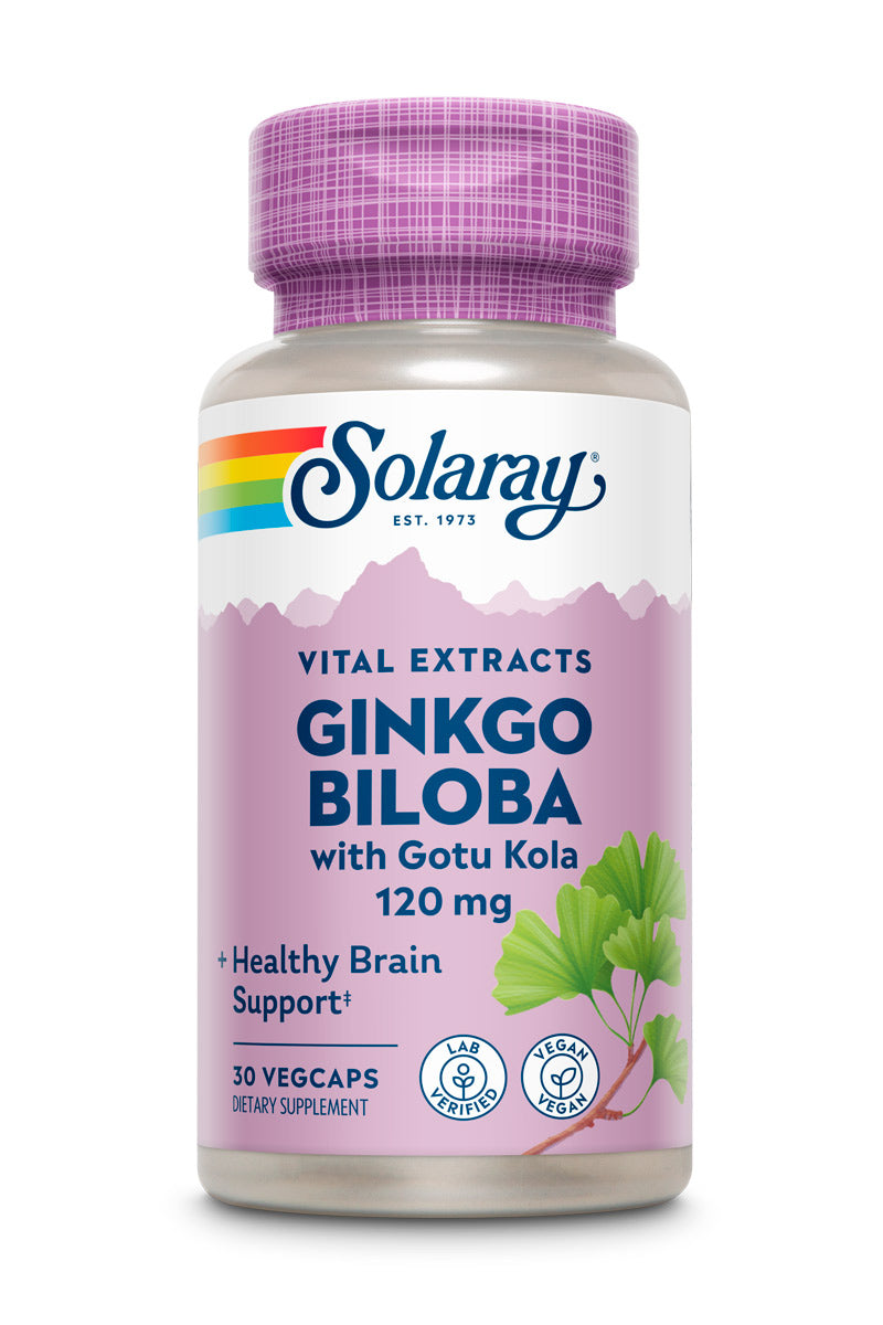 Solaray One Daily Ginko Biloba Extract 120mg