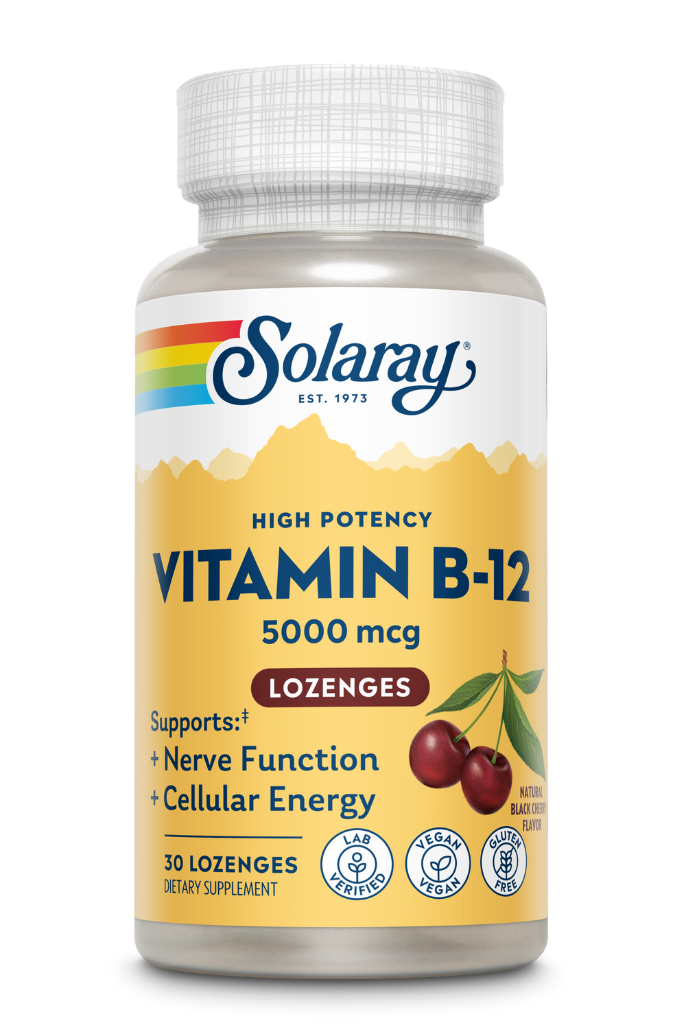 Solaray Vitamin B12 Sublingual Lozenge 5000mcg