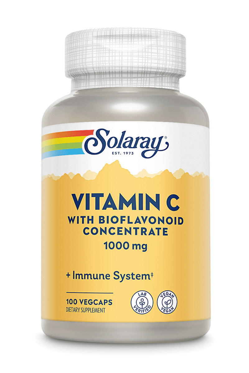 Solaray Vitamin C with Rose Hips Acerola + Bioflavonoids 1000 mg