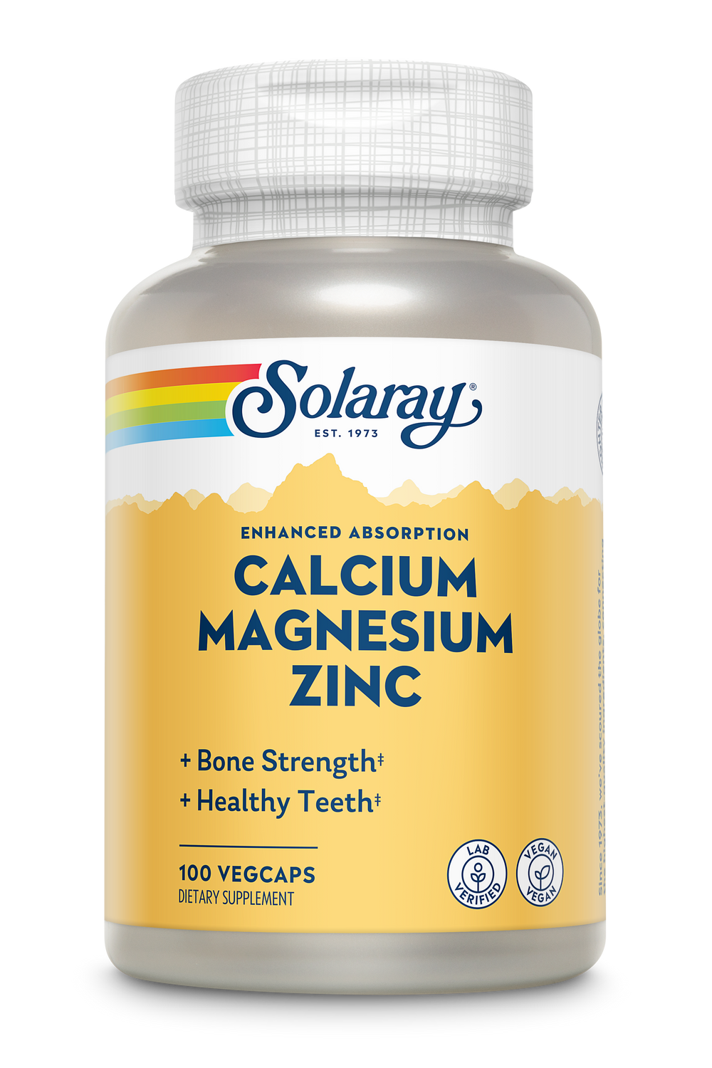 Solaray Calcium Magnesium Zinc 1000 mg / 500 mg