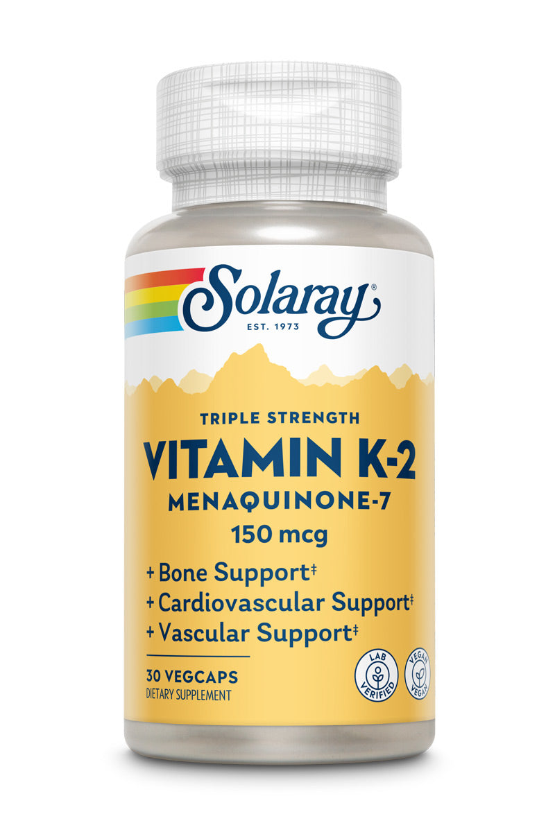Solaray Triple Strength Vitamin K2 MK7 150mg