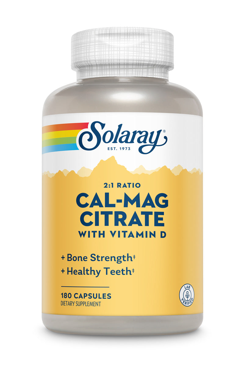 Solaray Calcium + Magnesium Citrate 2:1 Ratio with Vitamin D3