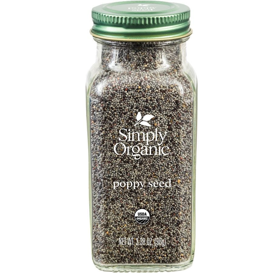 Simply Organic Whole Poppy Seed 3.38 oz