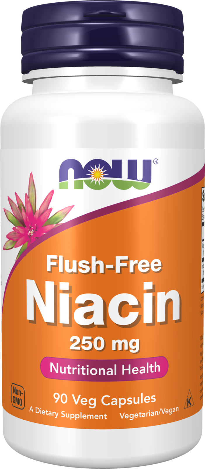 NOW Foods Flush-Free Niacin 250 mg - 90 Veg Capsules
