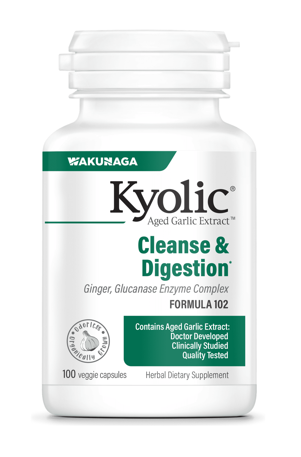 Kyolic Aged Garlic Extract Formula 102 Cleanse and Digestion 100 capsules