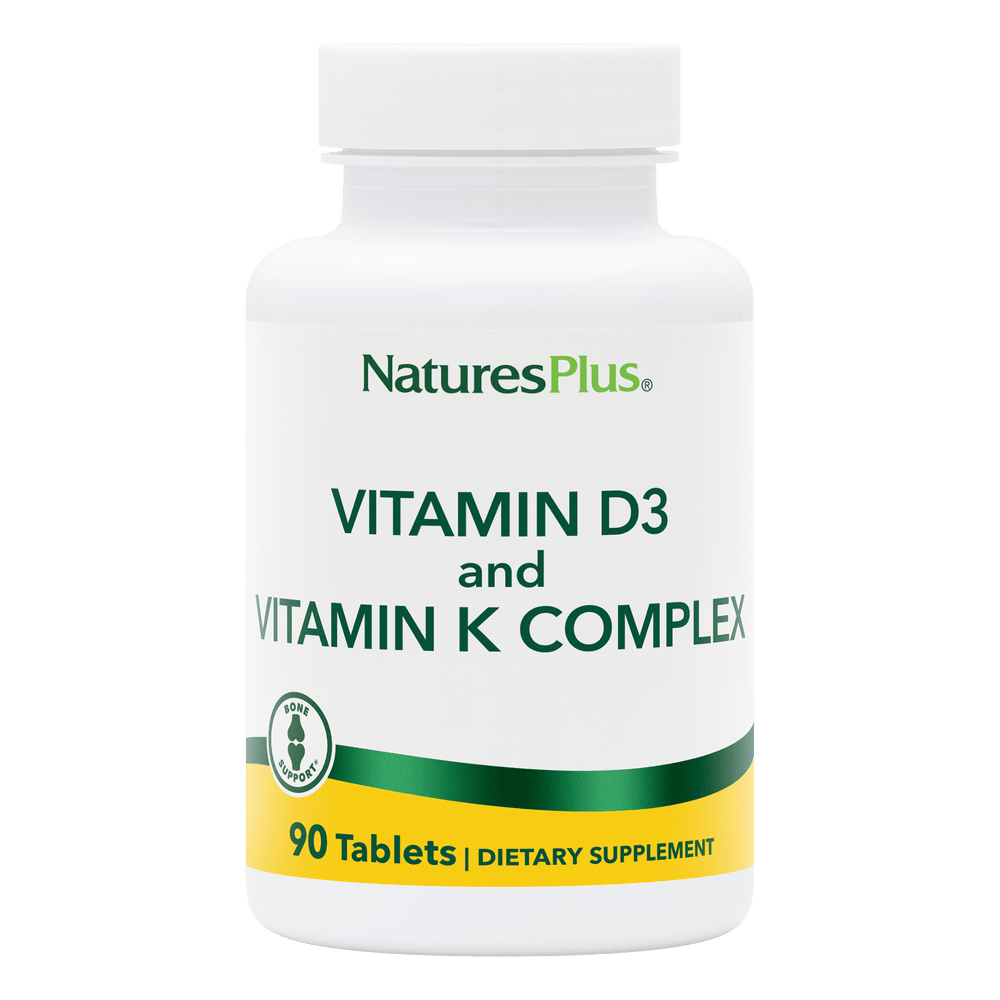 Natures Plus Vitamin D3 2500 IU with K2 120mcg