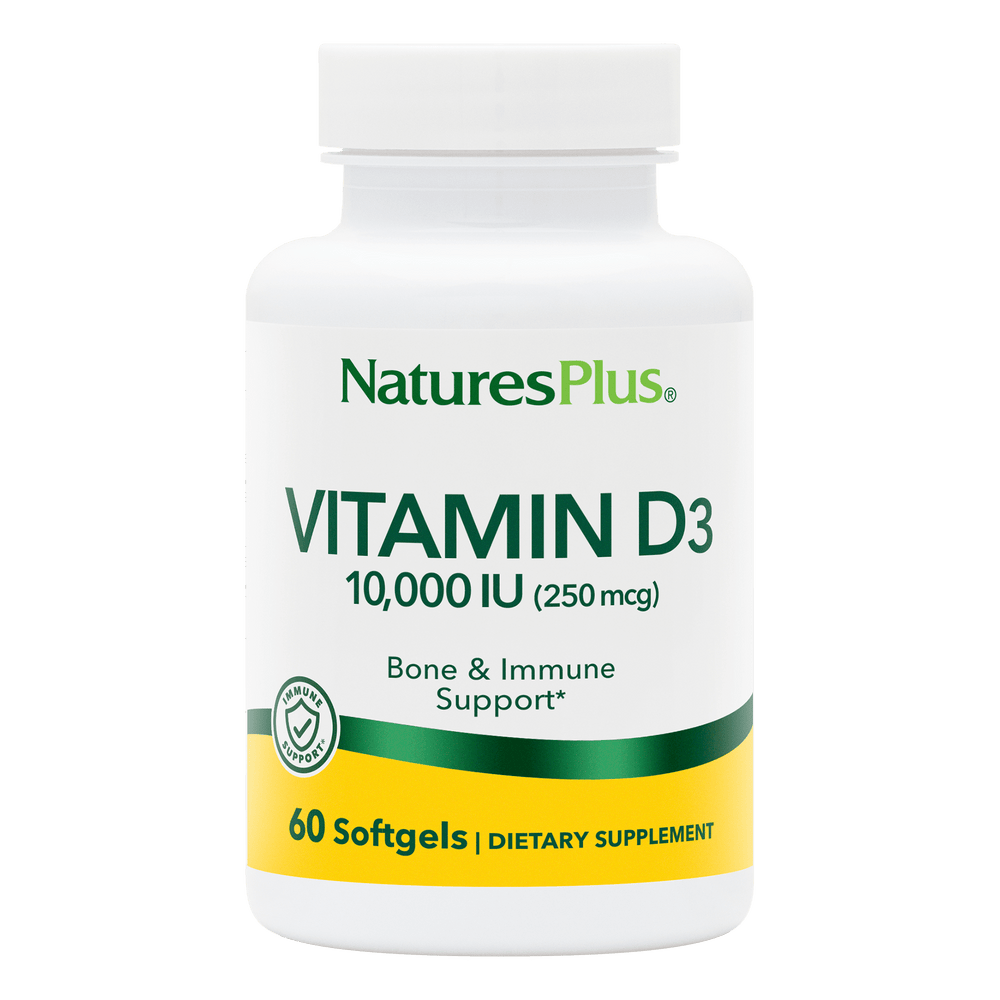 NaturesPlus Vitamin D3 10000 IU Softgels