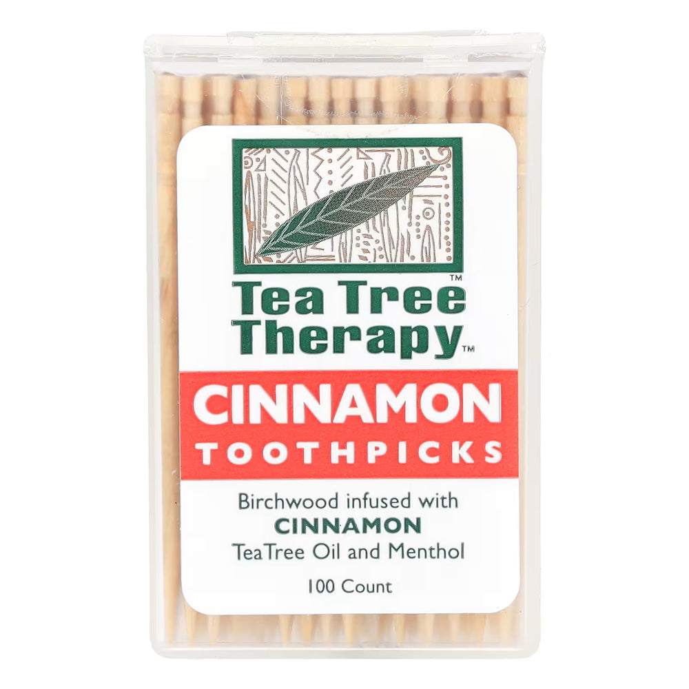 Tea Tree Therapy Cinnamon Toothpicks 100 count