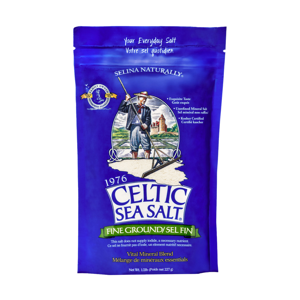 Selina Naturally Celtic Sea Salt Celtic Fine Ground 1/2 lb