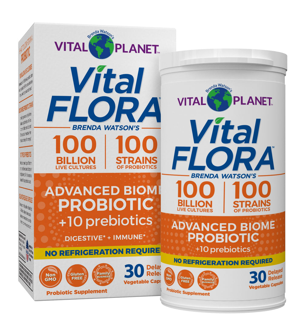 Vital Planet Vital Flora 100/100 Advanced Biome Probiotic Shelf Stable