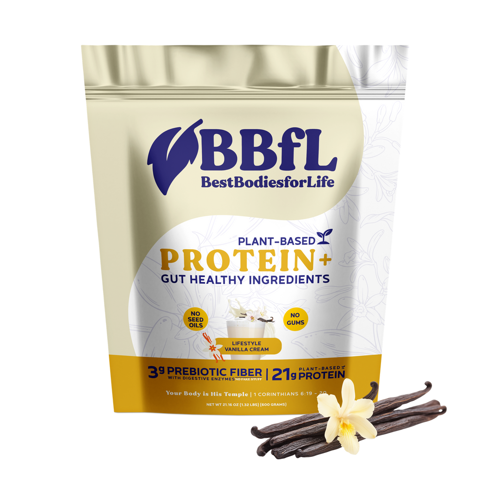 Best Bodies for Life BBfL Vanilla Cream Plant-Based LifeStyle Shake 15 servings