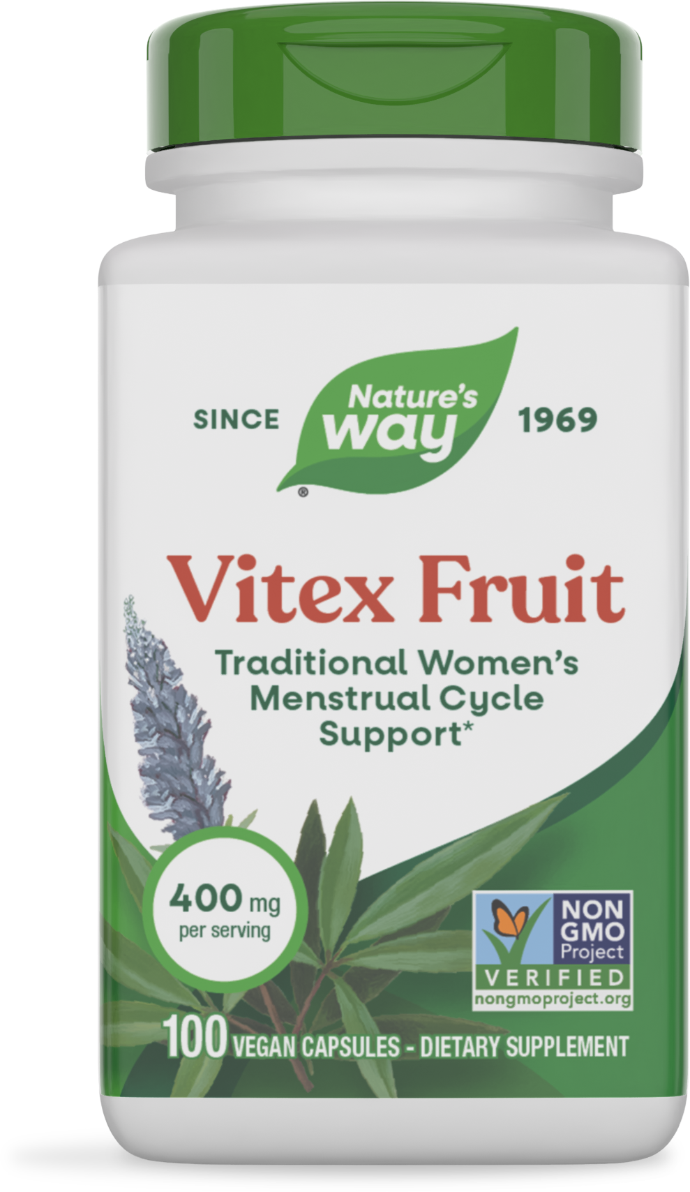 Nature's Way Vitex Fruit 400 mg, 100 capsules