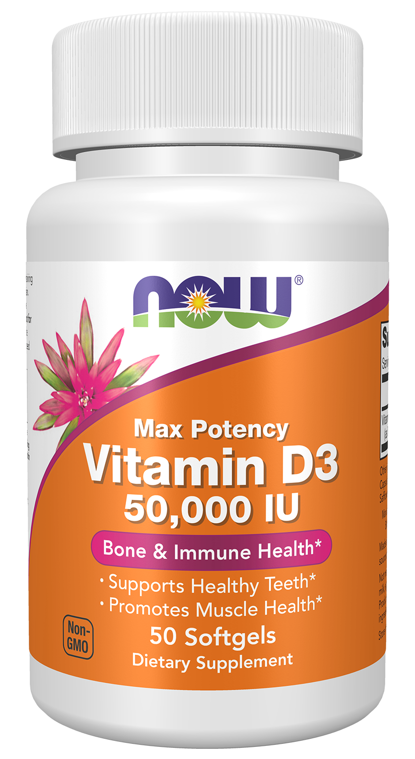NOW Foods Vitamin D-3 50,000 IU - 50 Softgels