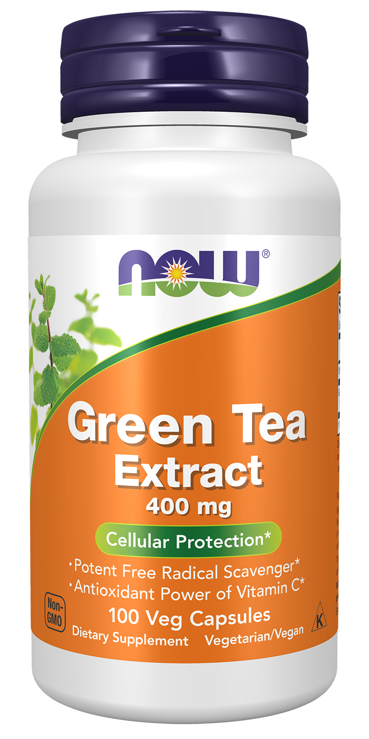 NOW Foods Green Tea Extract 400 mg - 100 Veg Capsules