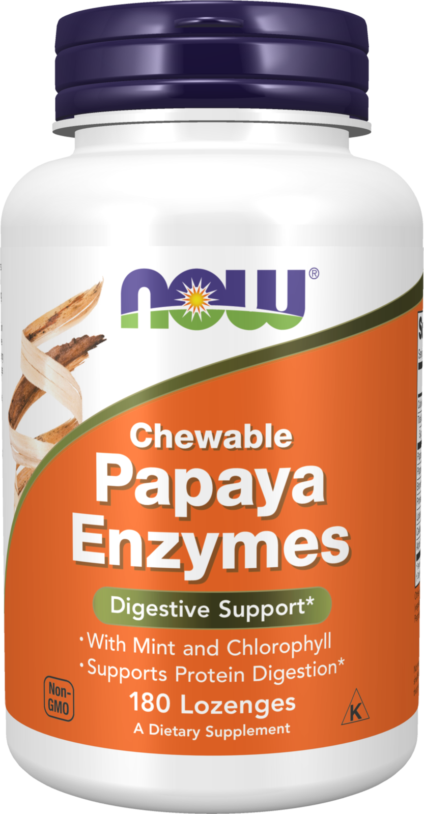 NOW Foods Papaya Enzyme - 180 Lozenges