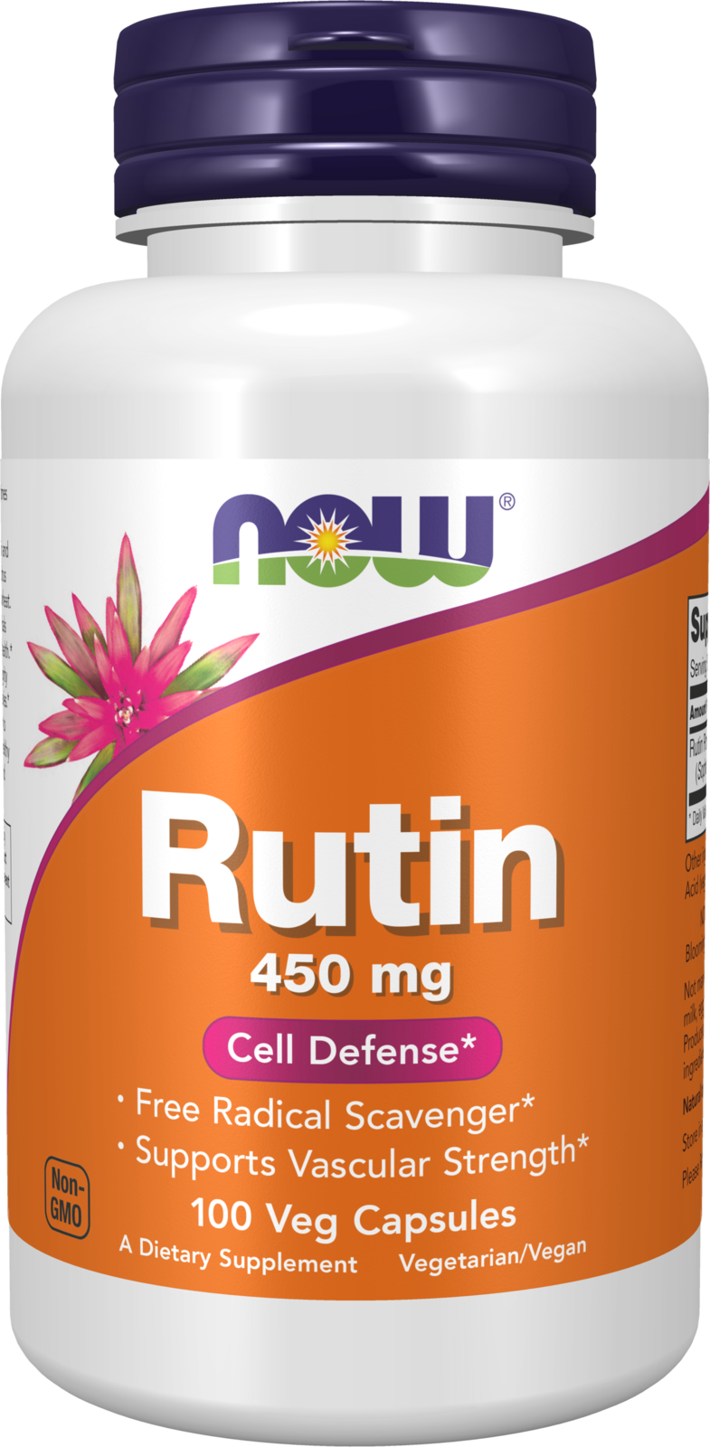 NOW Foods Rutin 450 mg - 100 Veg Capsules
