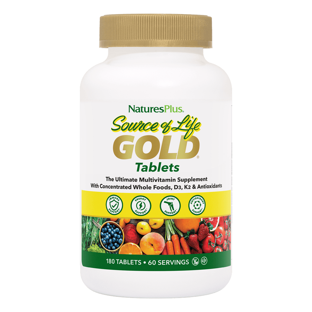 Nature's Plus Source of Life Gold Multivitamin Tablets 180 Count