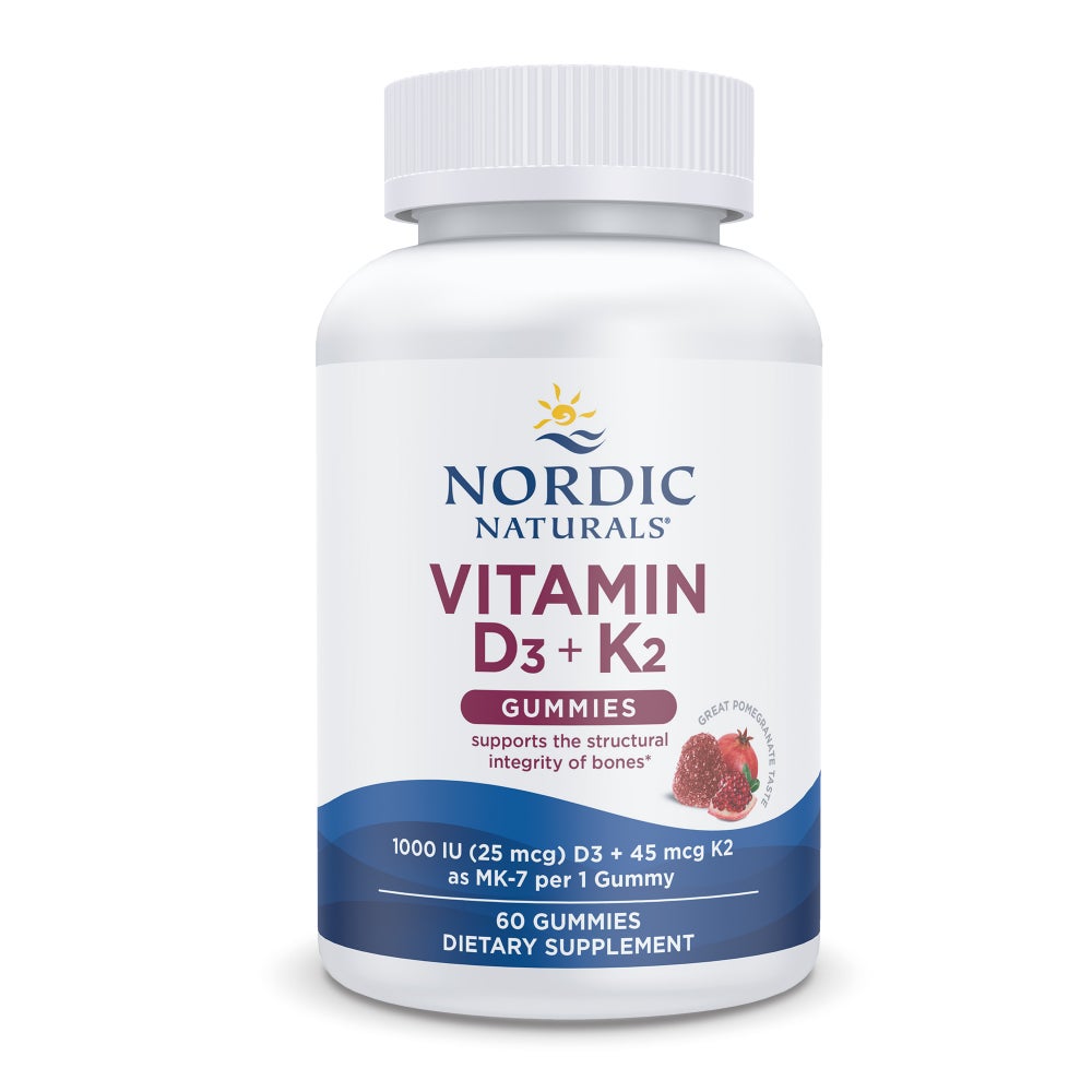 Nordic Naturals Vitamin D3 + K2 Gummies 60 ct.