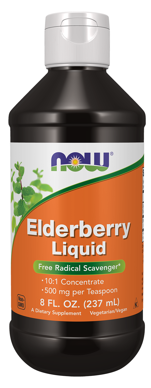 NOW Foods Elderberry Liquid - 8 fl. oz.