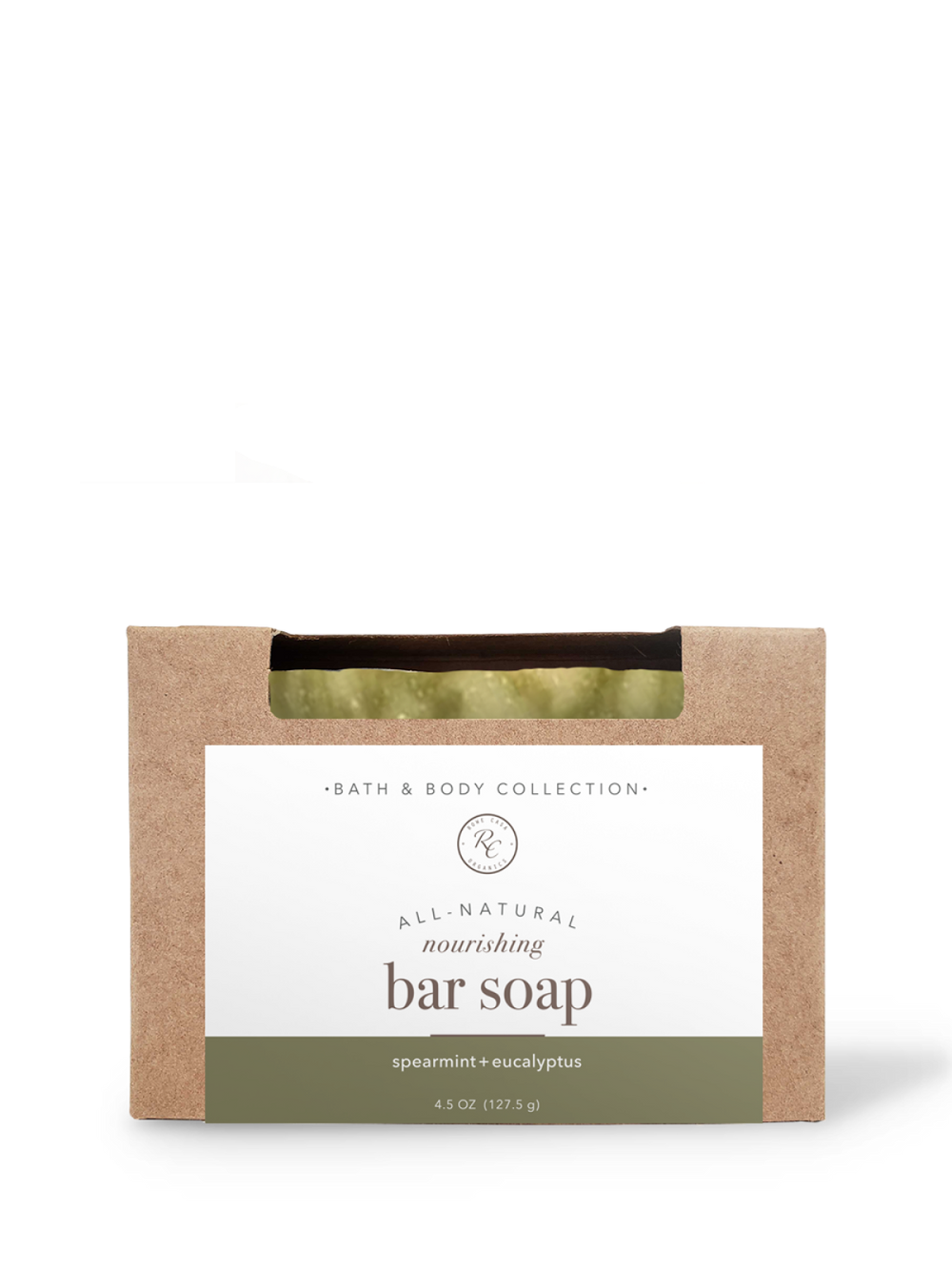 Rowe Casa Bar Soap 4.5 oz Spearmint + Eucalyptus