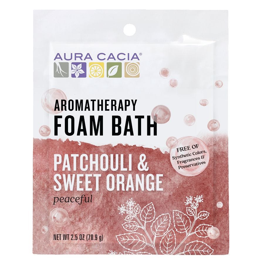 Aura Cacia Patchouli & Sweet Orange Foam Bath 2.5 oz