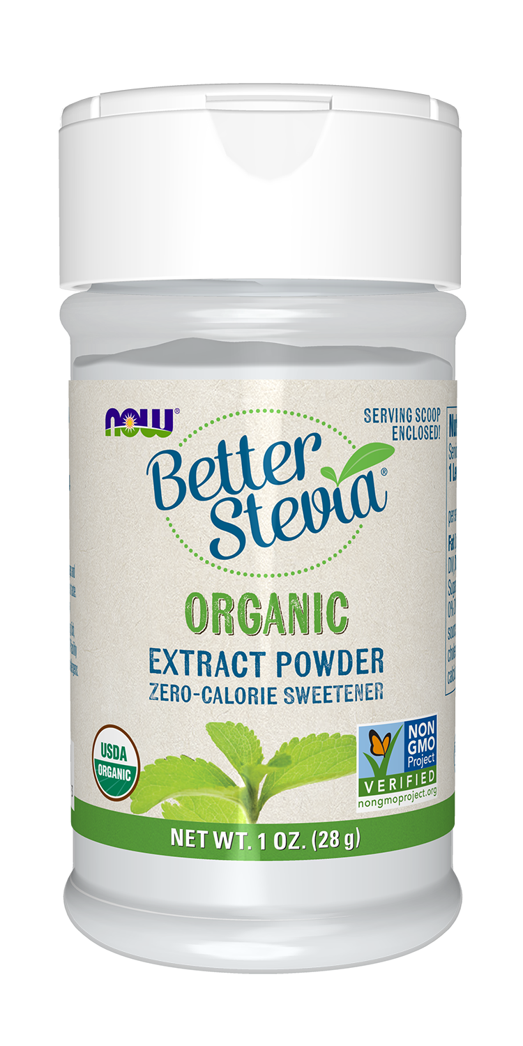NOW Foods BetterStevia Extract Powder, Organic - 1 oz.