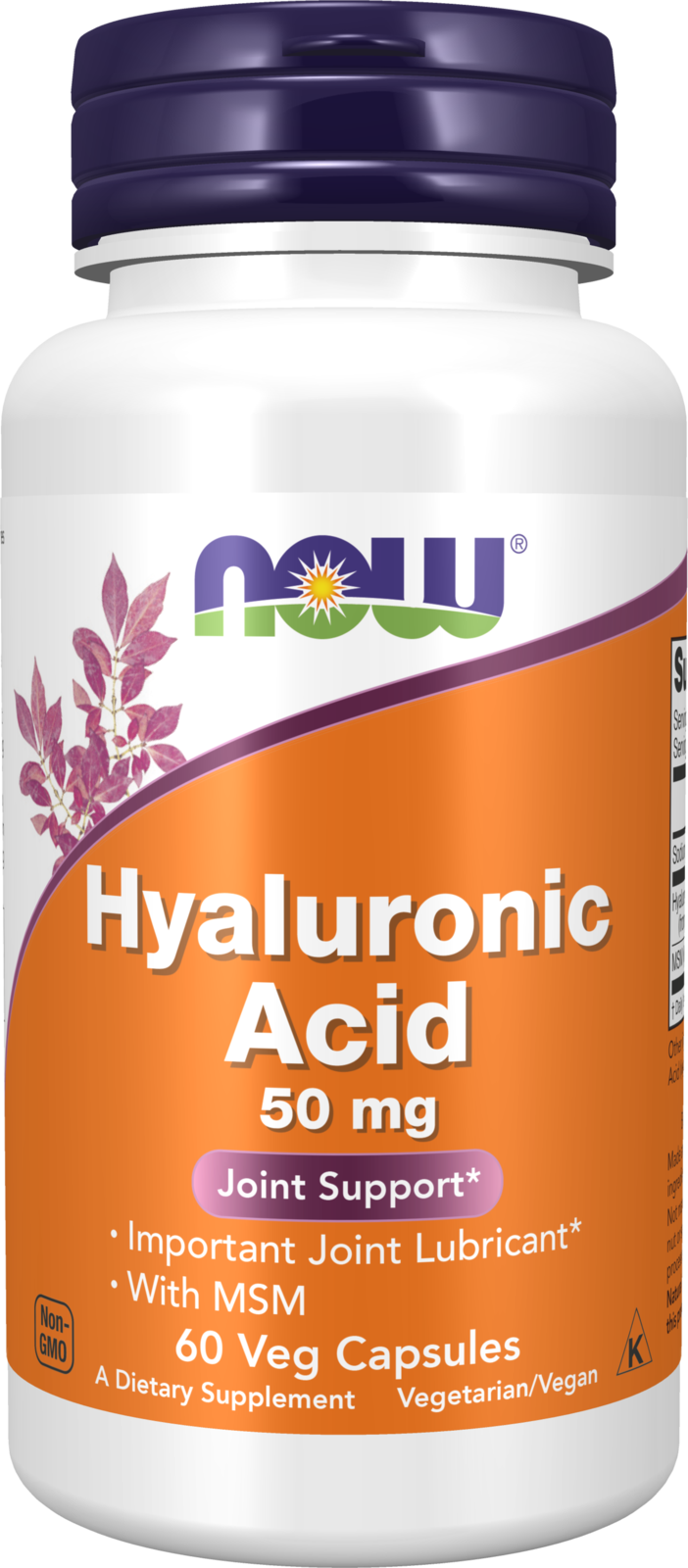 NOW Foods Hyaluronic Acid 50 mg - 60 Veg Capsules