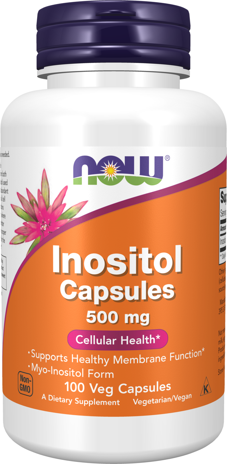 NOW Foods Inositol 500 mg - 100 Veg Capsules