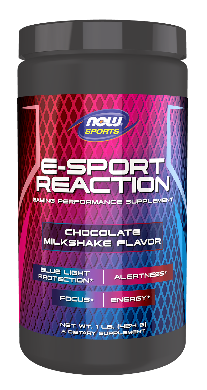 NOW Foods E-Sport Reaction, Chocolate Milkshake Flavor - 1 lb.