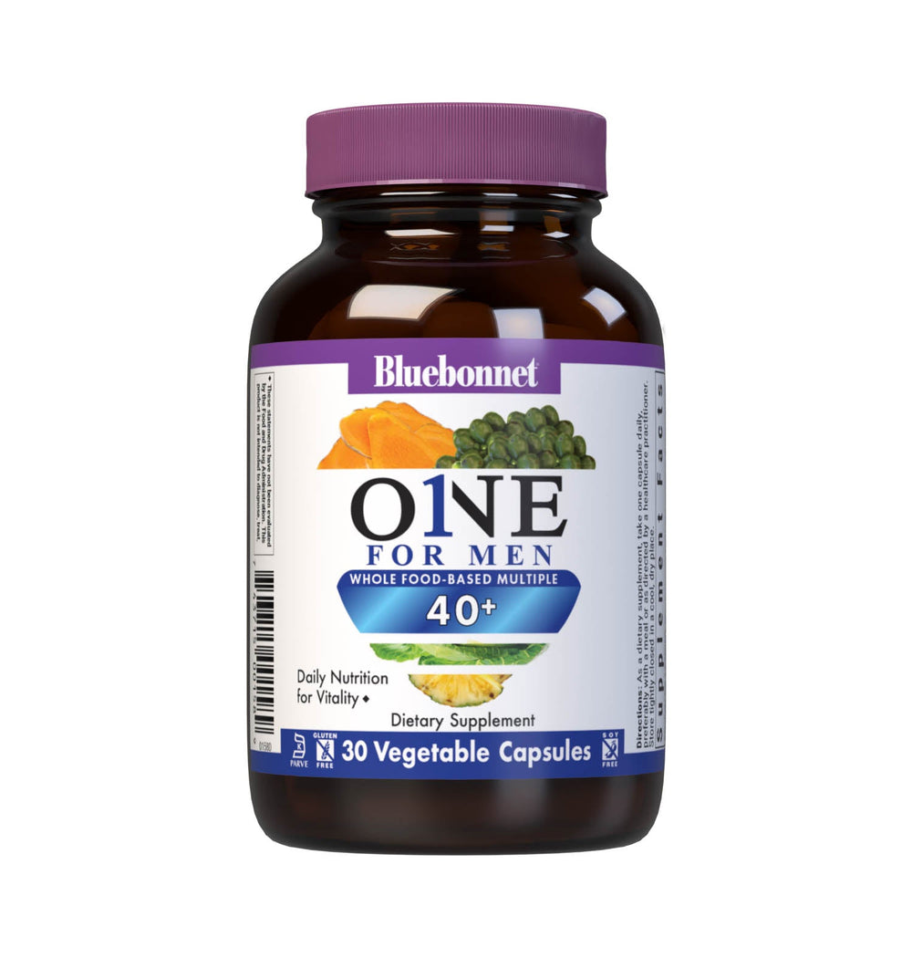 Bluebonnet Mens One 40+, front of bottle