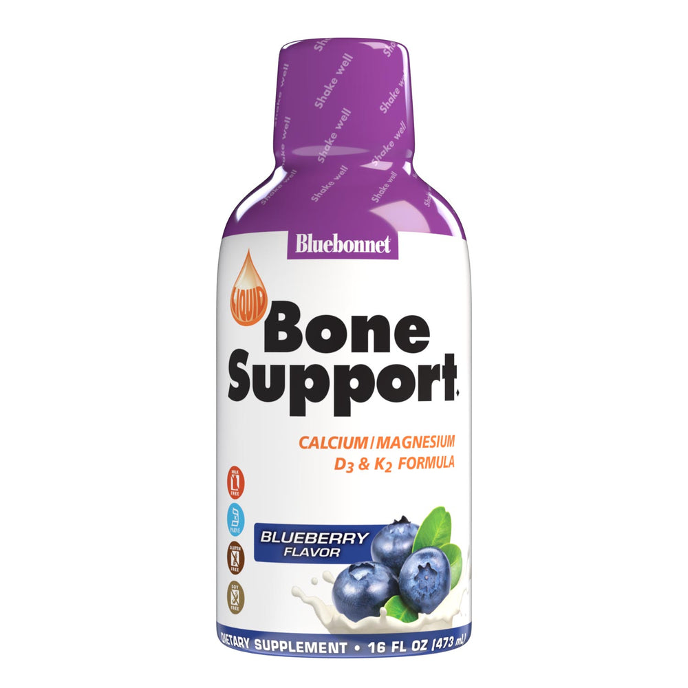 Bluebonnet Liquid Bone Support Blueberry, front of bottle