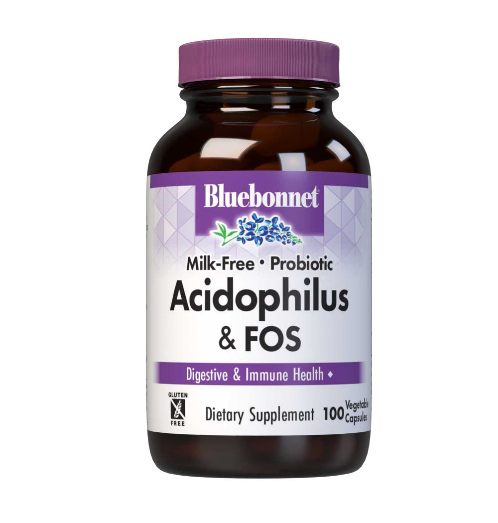 Bluebonnet Milk-Free Acidophilus, front of bottle