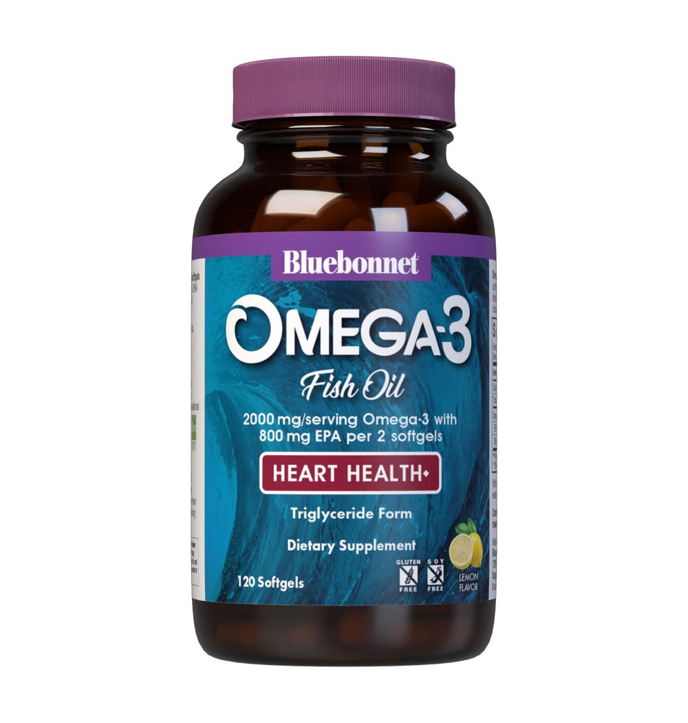Bluebonnet Epax Omega 3 1000mg Heart Formula, front of bottle