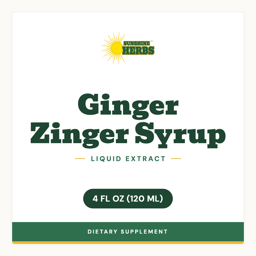 Ginger Zinger Syrup 4 FL OZ (120 ML)