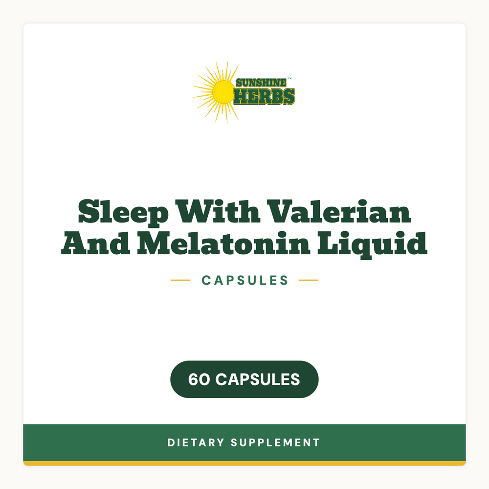 Sleep With Valerian And Melatonin Liquid 60 CAPSULES