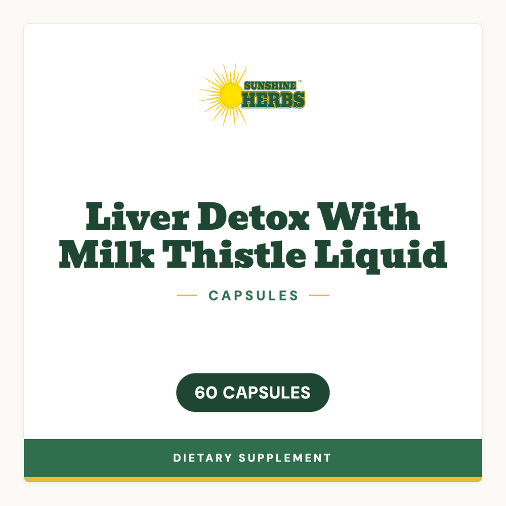 Liver Detox With Milk Thistle Liquid 60 CAPSULES