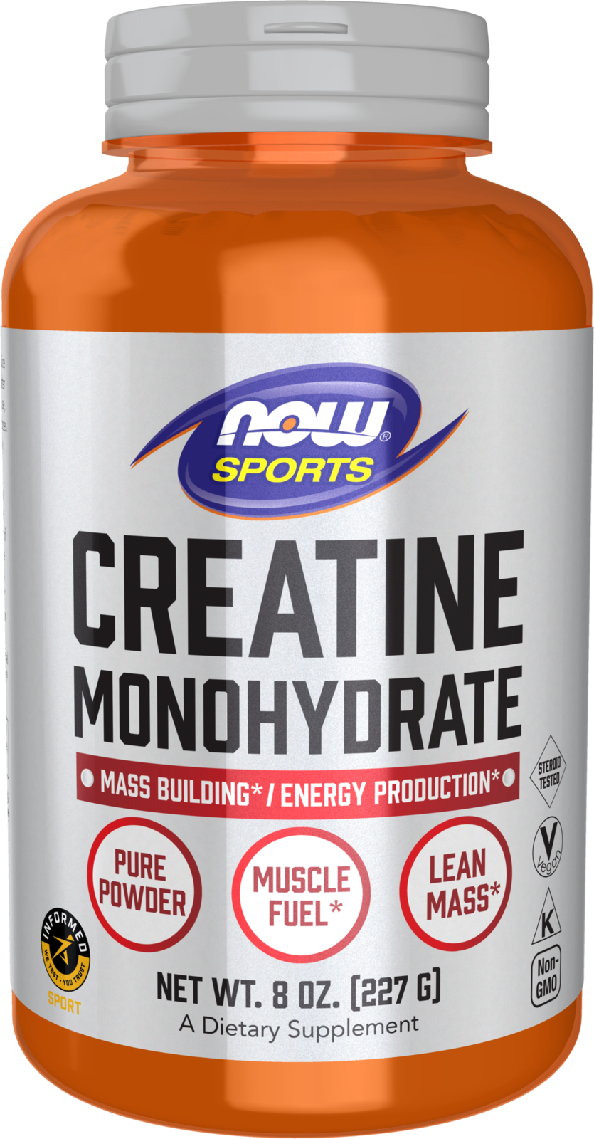 NOW Foods Creatine Monohydrate Powder - 8 oz.