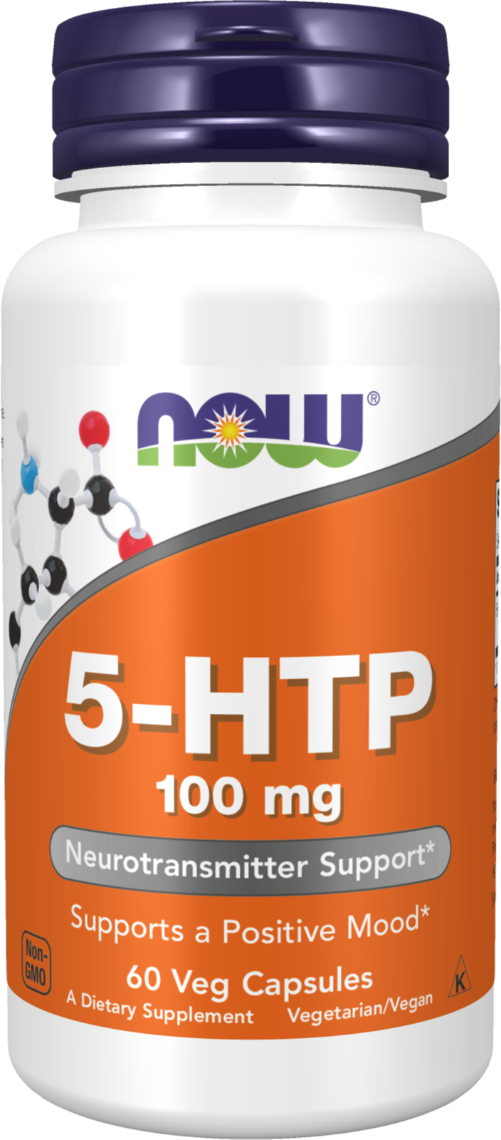 NOW Foods 5-HTP 100 mg - 60 Veg Capsules