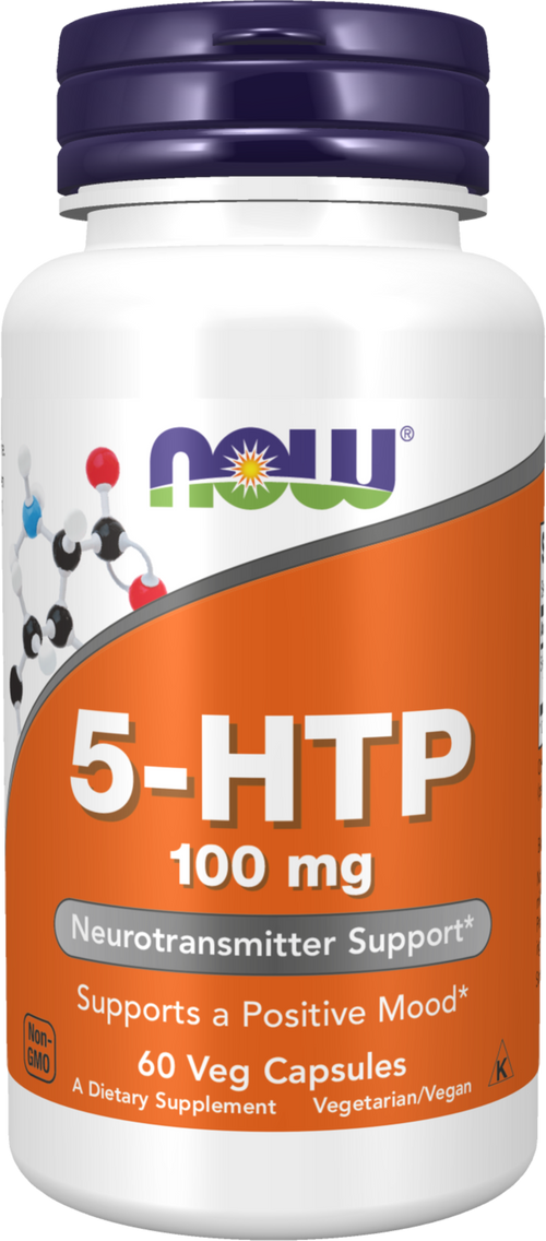 NOW Foods 5-HTP 100 mg - 60 Veg Capsules