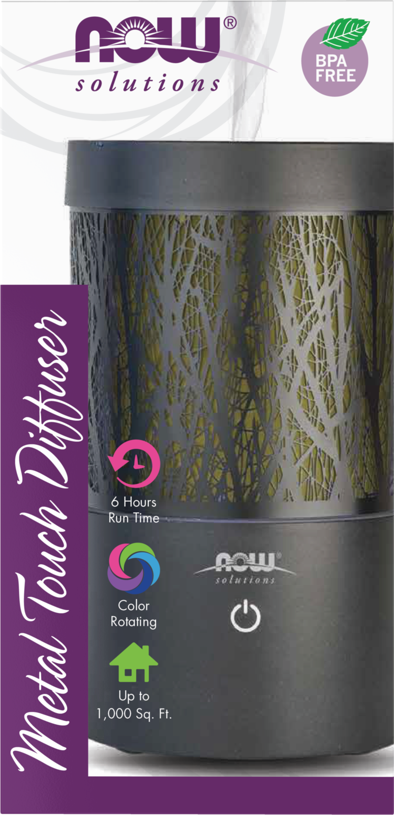 NOW Foods Metal Touch Ultrasonic Oil Diffuser
