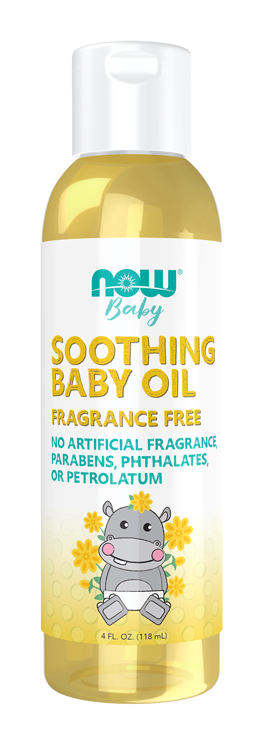 Now Foods Soothing Baby Oil Fragrance Free