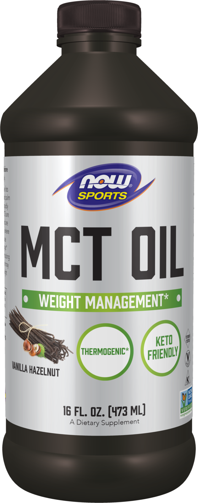 NOW Foods MCT Oil, Vanilla Hazelnut