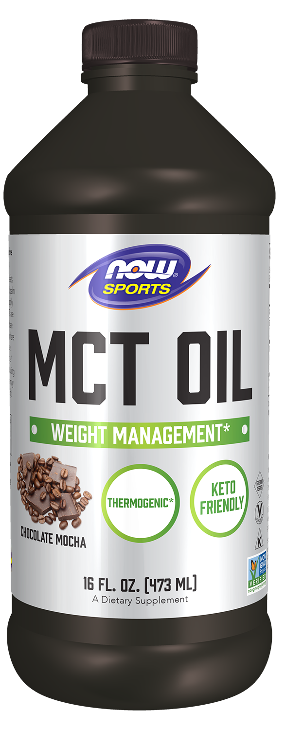 NOW Foods MCT Oil, Chocolate Mocha - 16 fl. oz.