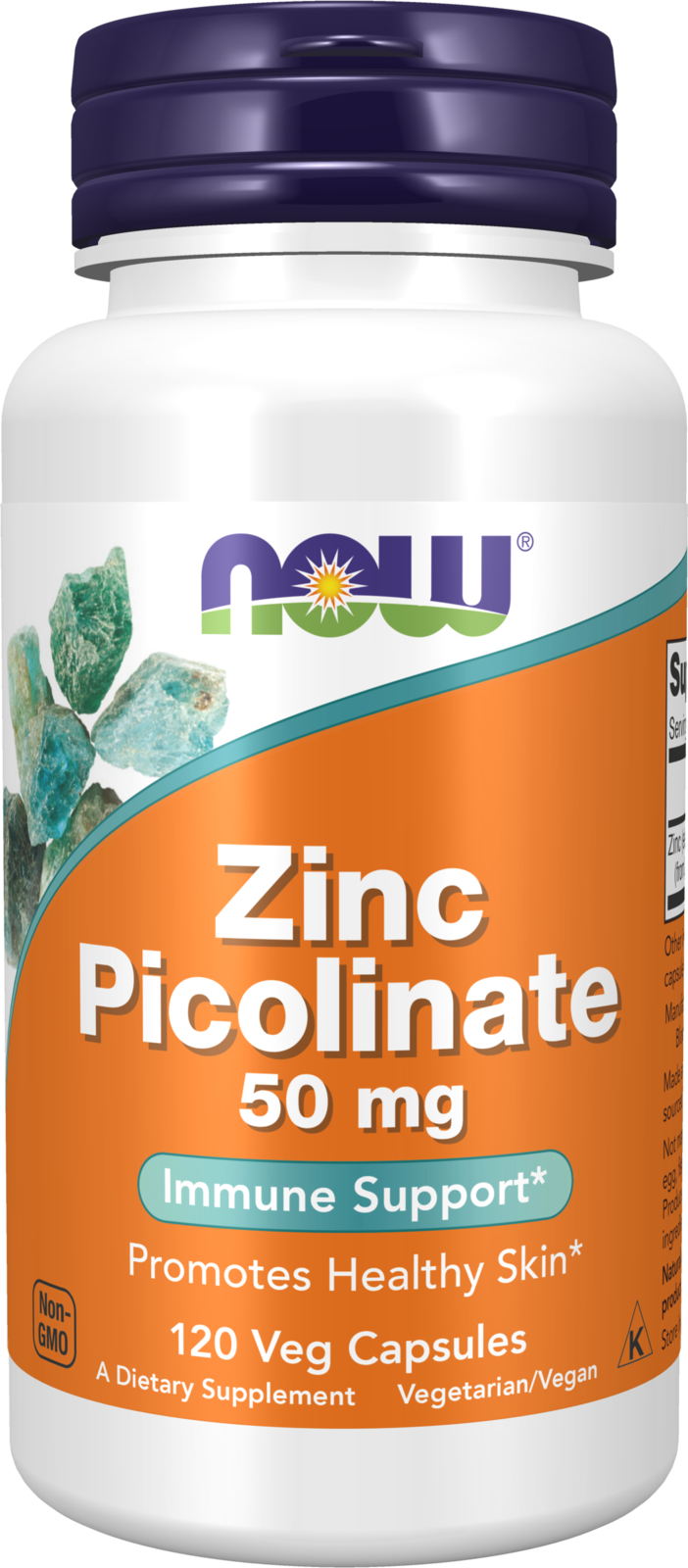 NOW Foods Zinc Picolinate 50 mg - 120 Veg Capsules