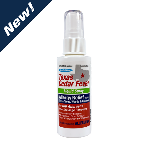 Progena Allergena Texas Cedar Fever Spray Alcohol Free 2 fl oz