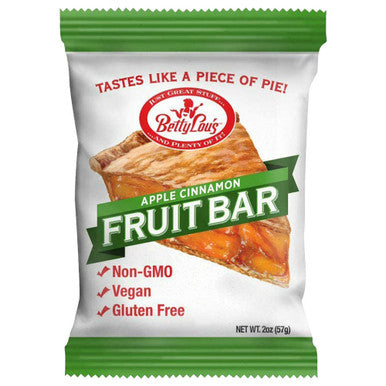 Betty Lous Bar Apple Cinnamon Fruit Gluten Free