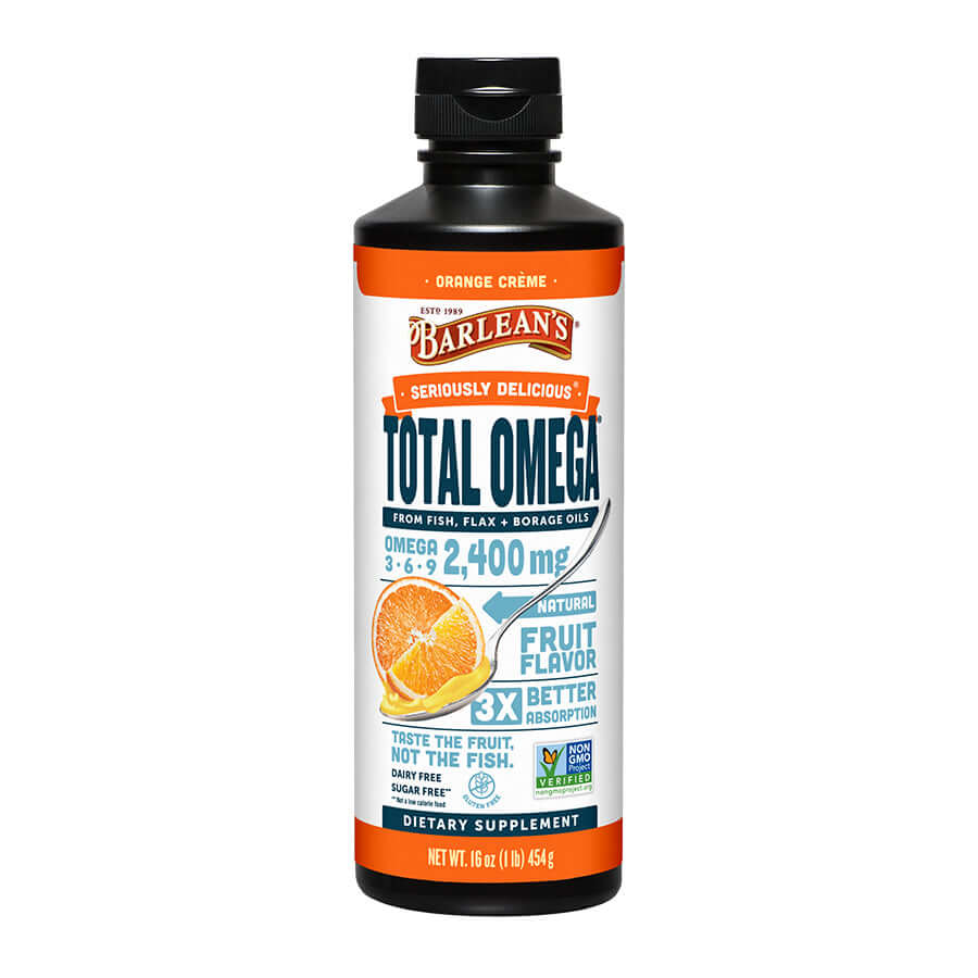 Barleans Seriously Delicious Total Omega Orange Creme 16 oz