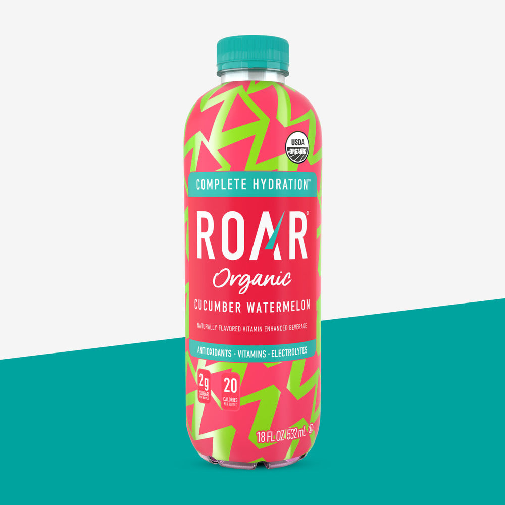 Roar Beverages Organic Electrolyte Infusions Cucumber Watermelon