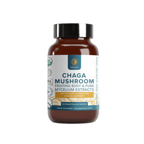 Wholesun Wellness Organic Chaga Mushroom Capsules